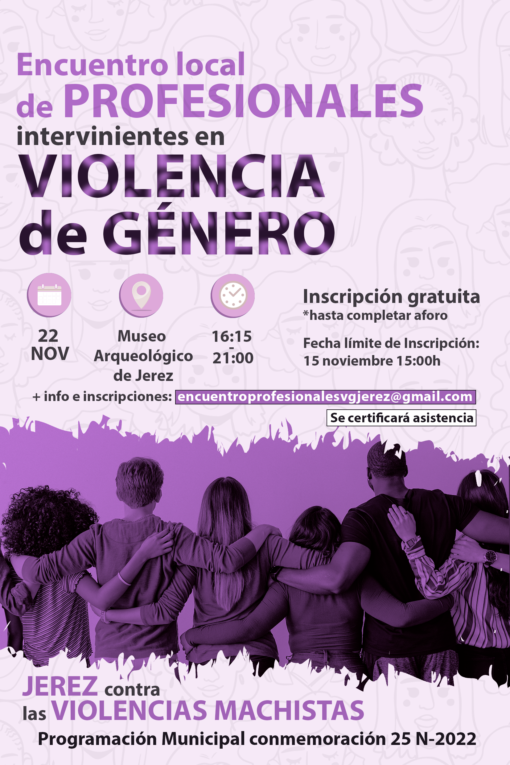 Cartel Encuentro de profesionales Violencia de Género