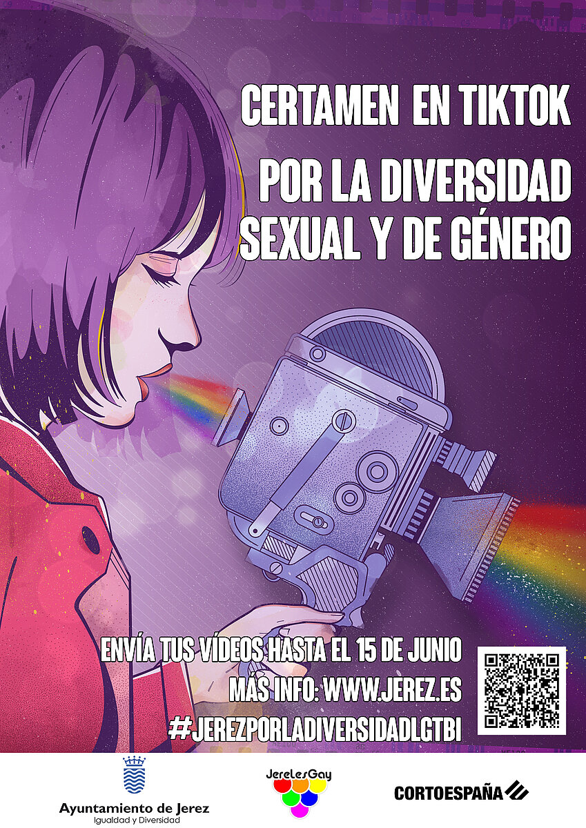 Cartel Certamen TikTok por la Diversidad sexual y de género